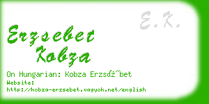 erzsebet kobza business card